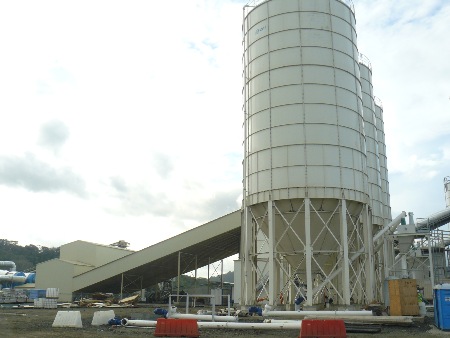 Main bulk storage silos - Panama ship canal.